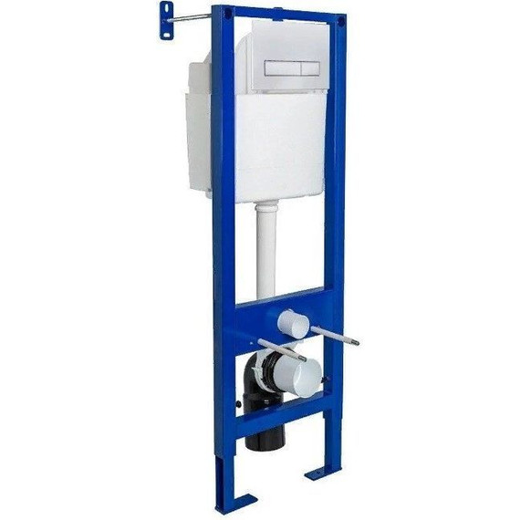 Инсталляция для унитаза Berges Wasserhaus Atom Line 410 040339 (кнопка белая) фото 