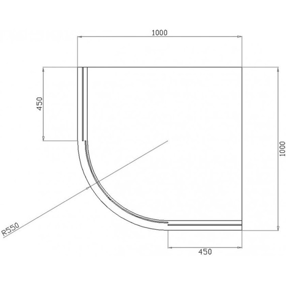 Душевое ограждение Berges Wasserhaus Solo R 100x100 см 061120, хром/прозрачное фото 4