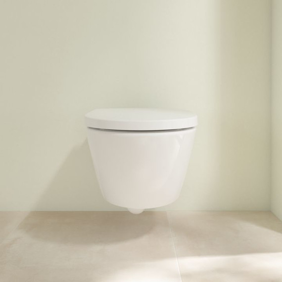Унитаз подвесной безободковый Villeroy&Boch Subway 3.0 4670TS01 с крышкой микролифт фото 3