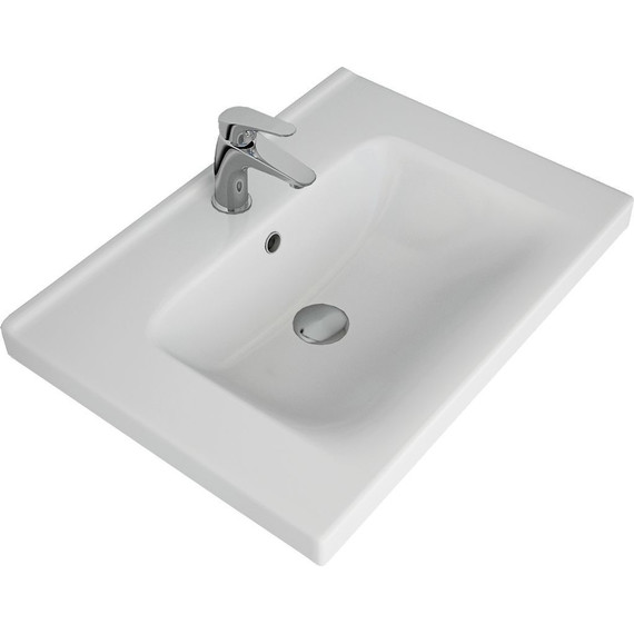 Тумба подвесная с раковиной Dreja Big Inn 65 см 77.0202D, дуб кантри - 12 Тумба подвесная с раковиной Dreja Big Inn 65 см 77.0202D, дуб кантри фото 12