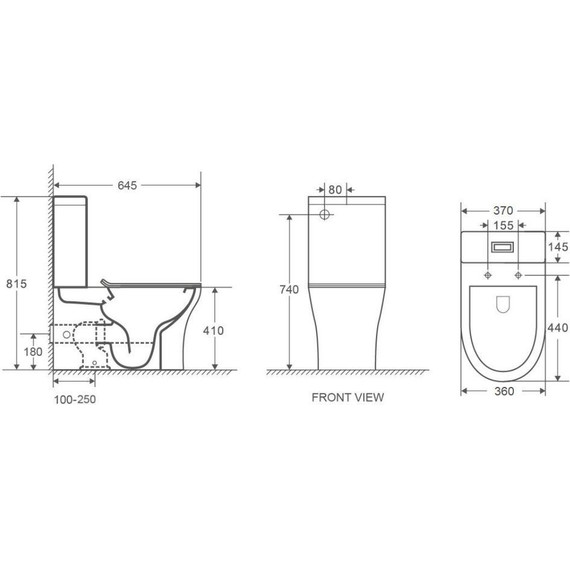 Унитаз-компакт безободковый Azario Ambra AZ-848 с крышкой микролифт фото 6