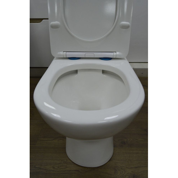 Унитаз-компакт безободковый Azario Ambra AZ-848 с крышкой микролифт фото 5