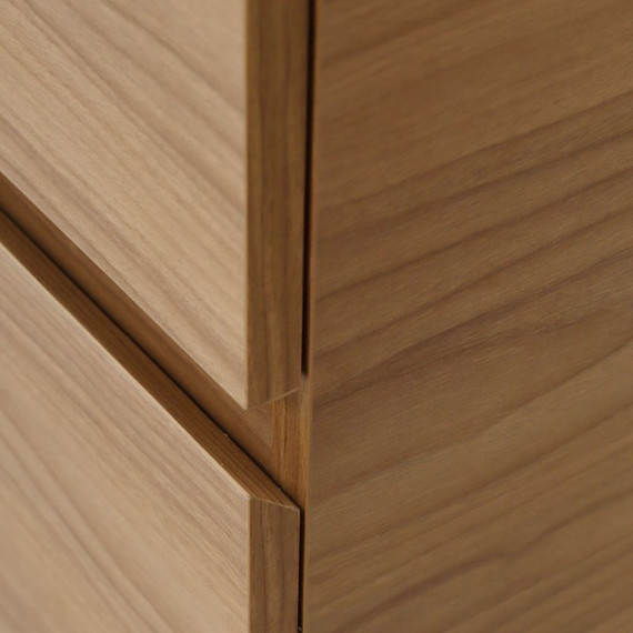 Тумба подвесная с раковиной Cezares MOLVENO-100-2C-SO-NC 100 см, Noce Chiaro - 4 Тумба подвесная с раковиной Cezares MOLVENO-100-2C-SO-NC 100 см, Noce Chiaro фото 4