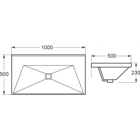 Тумба подвесная с раковиной Cezares MOLVENO-100-2C-SO-RRIV 100 см, Rovere Rivera (раковина CZR-1188-1000/500) фото 4