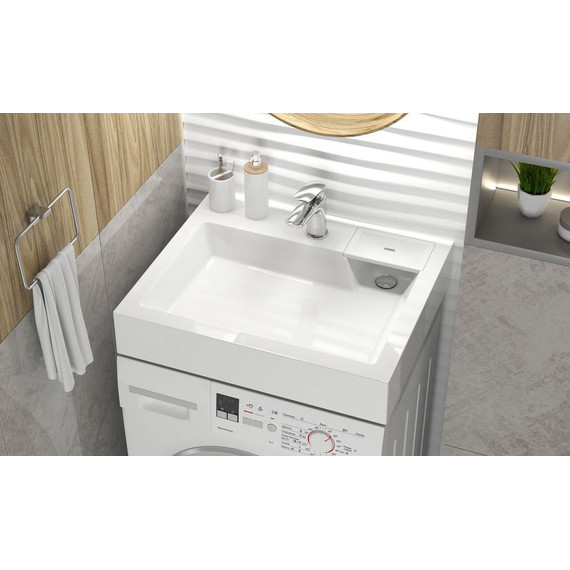 Раковина над стиральной машиной Azario Etna 60 см CS00078303 - 3 Раковина над стиральной машиной Azario Etna 60 см CS00078303 фото 3