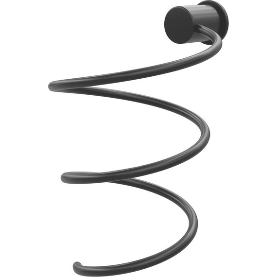 Держатель для фена WasserKraft K-1080BLACK, цвет чёрный матовый фото 
