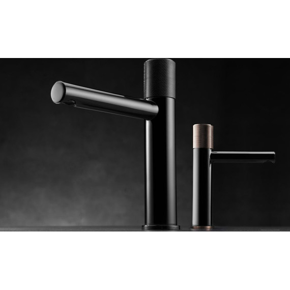 Смеситель для раковины Bronze de Luxe Avantgarde 2010MH, черный матовый/розовое золото - 8 Смеситель для раковины Bronze de Luxe Avantgarde 2010MH, черный матовый/розовое золото фото 8