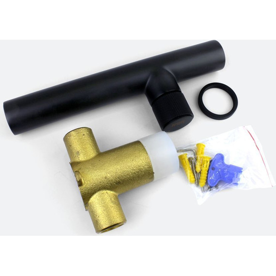 Смеситель для раковины настенный Bronze de Luxe Avantgarde 2021H, чёрный матовый - 6 Смеситель для раковины настенный Bronze de Luxe Avantgarde 2021H, чёрный матовый фото 6