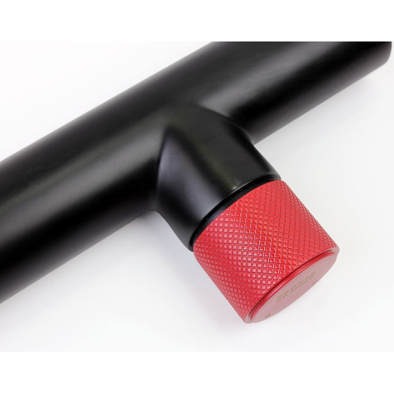 Смеситель для раковины настенный Bronze de Luxe Avantgarde 2021RH, чёрный матовый/красный - 4 Смеситель для раковины настенный Bronze de Luxe Avantgarde 2021RH, чёрный матовый/красный фото 4