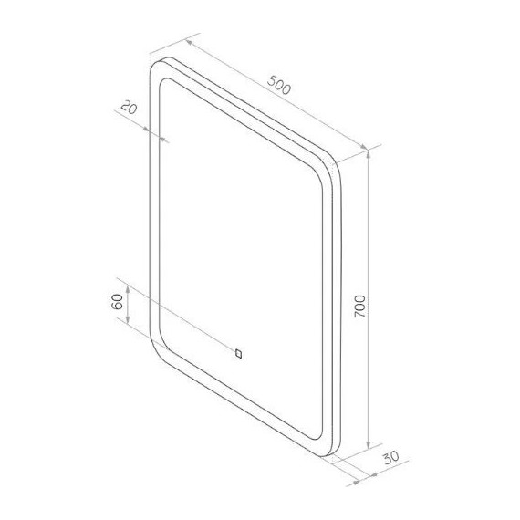 Зеркало Sintesi Bono 50 см SIN-SPEC-BONO-50 фото 9