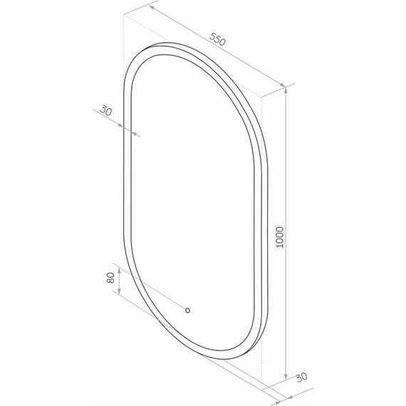 Зеркало Sintesi Sharme 55 см SIN-SPEC-SHARME-55 фото 9