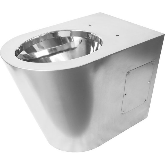 Унитаз подвесной антивандальный Тругор УНббА с крышкой полипропилен фото 3