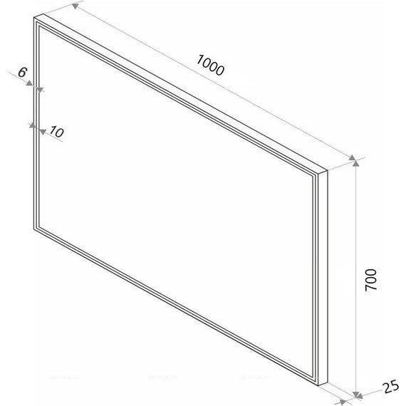 Зеркало Sintesi Armadio Cromo 100 см SIN-SPEC-ARMADIO-CROMO-100 фото 10