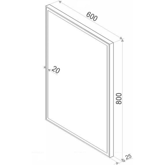Зеркало Sintesi Kanto Cromo 60 см SIN-SPEC-KANTO-CROMO-60 фото 12