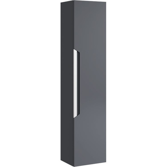 Пенал подвесной Aqwella Cube 30 см CUB0503GR, универсальный, серый фото 