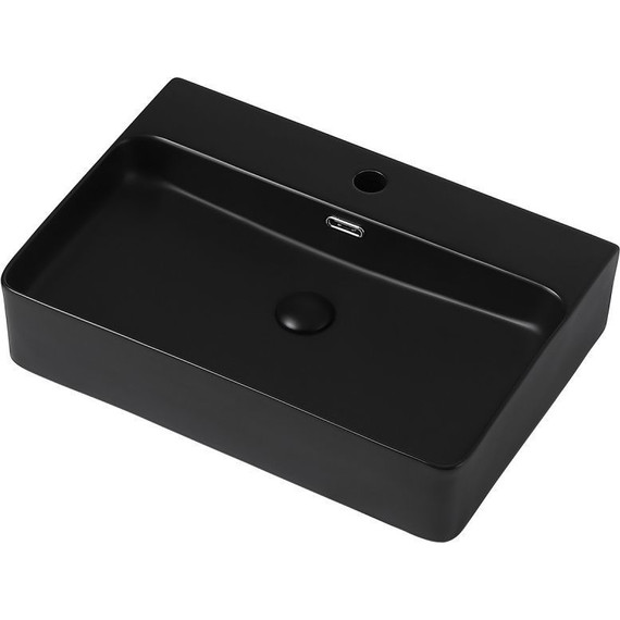 Раковина-чаша Abber Rechteck 61 см AC2201MB, черный матовый - 2 Раковина-чаша Abber Rechteck 61 см AC2201MB, черный матовый фото 2