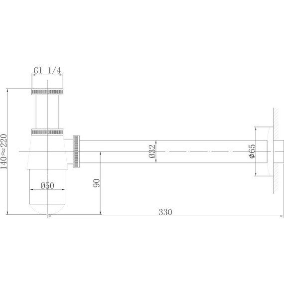 Сифон для умывальника Abber Bequem AF0032G, золото матовое фото 2