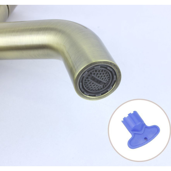 Смеситель для раковины Bronze de Luxe Scandi 1451BR, бронза, Цвет производителя: бронза - 4 Смеситель для раковины Bronze de Luxe Scandi 1451BR, бронза, Цвет производителя: бронза фото 4