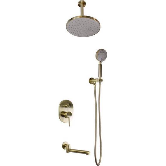 Душевая система для ванны Bronze de Luxe Scandi 14582/1BR, бронза фото 
