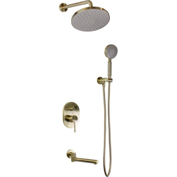 Душевая система для ванны Bronze de Luxe Scandi 14582BR, бронза фото 
