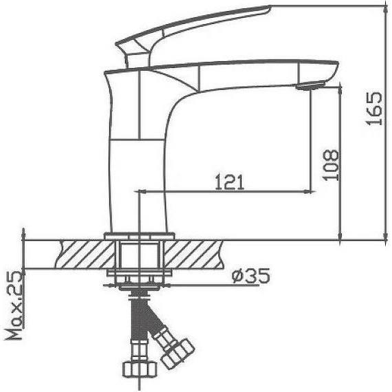 Смеситель для раковины Haiba HB10616 фото 3