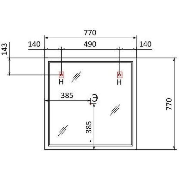 Зеркало Jorno Slide 80 см Sli.02.77/W фото 4