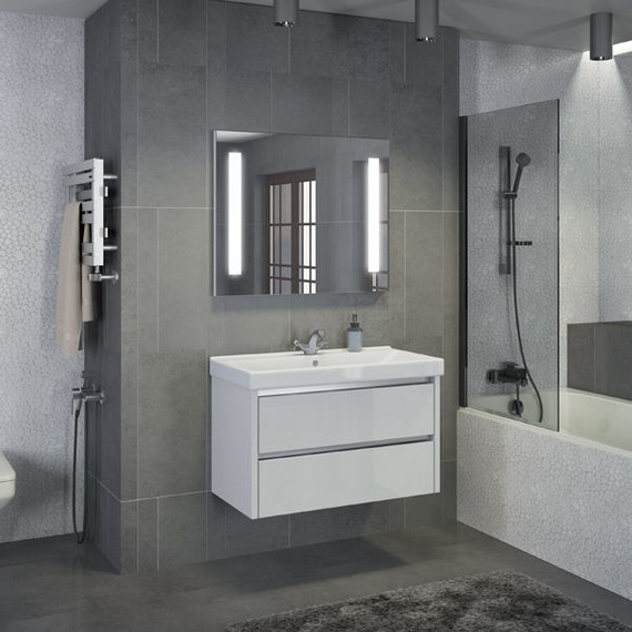 Тумба подвесная с раковиной Comforty Дублин 90 см, белый - 3 Тумба подвесная с раковиной Comforty Дублин 90 см, белый фото 3