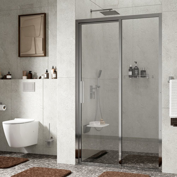 Душевая дверь WasserKraft Lopau 120 см 32S05R, хром/прозрачное фото 4