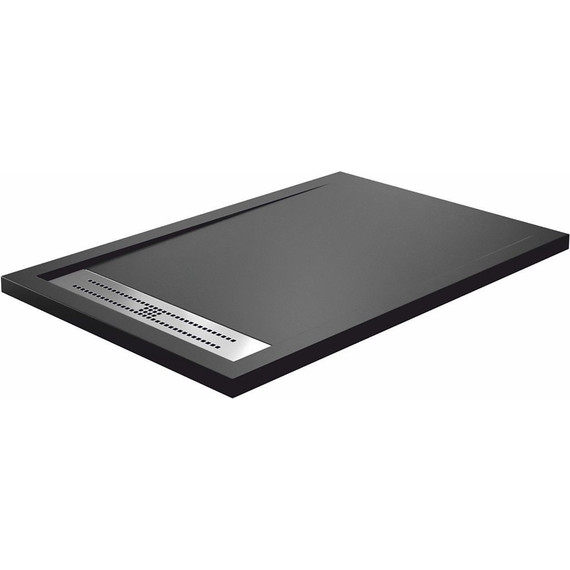Поддон каменный WasserKraft Abens 120х80 см 20T06, чёрный матовый фото 