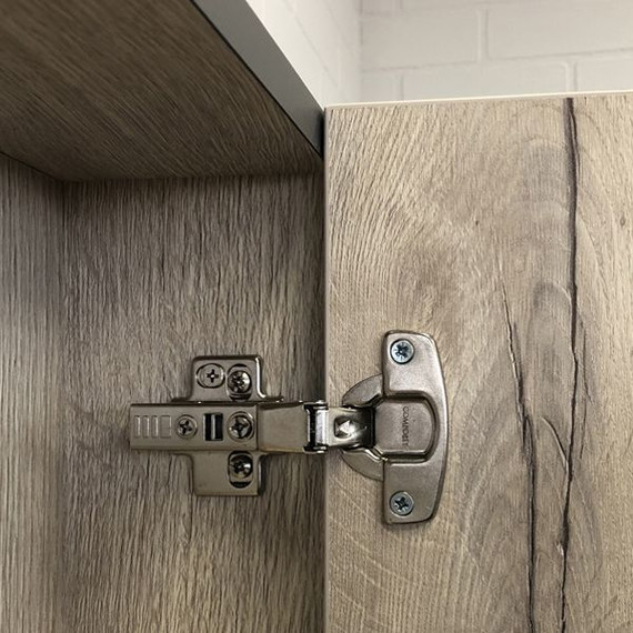 Тумба подвесная с раковиной Comforty Вена 55 см, дуб дымчатый фото 11