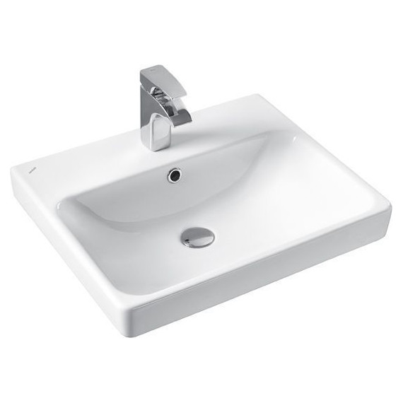 Тумба подвесная с раковиной Comforty Вена 55 см, дуб дымчатый фото 2