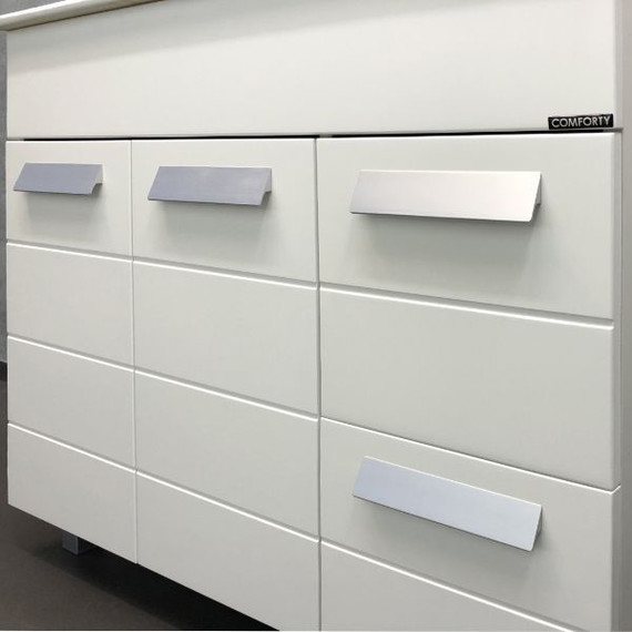 Тумба напольная с раковиной Comforty Модена M90 см, белый фото 7