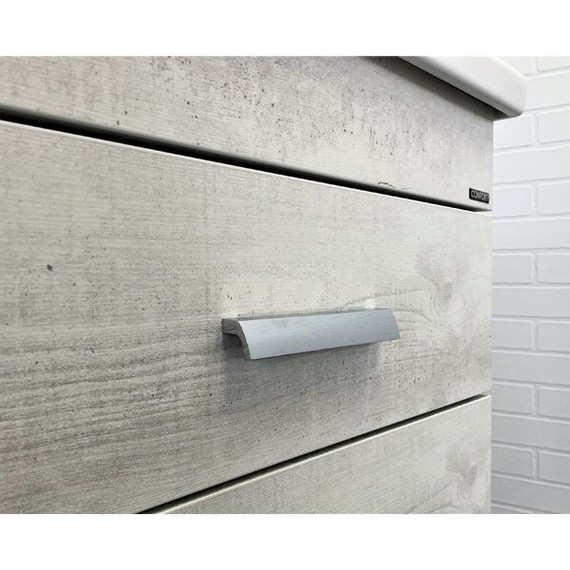 Тумба подвесная с раковиной Comforty Никосия 70П 70 см, дуб белый фото 7