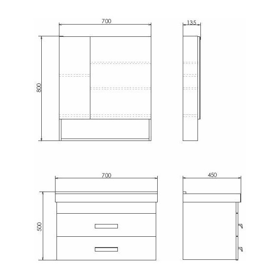 Тумба подвесная с раковиной Comforty Никосия 70П 70 см, дуб белый фото 9
