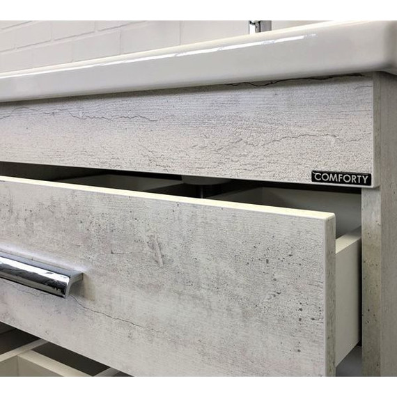 Тумба напольная с раковиной Comforty Никосия 70H 70 см, дуб белый фото 4