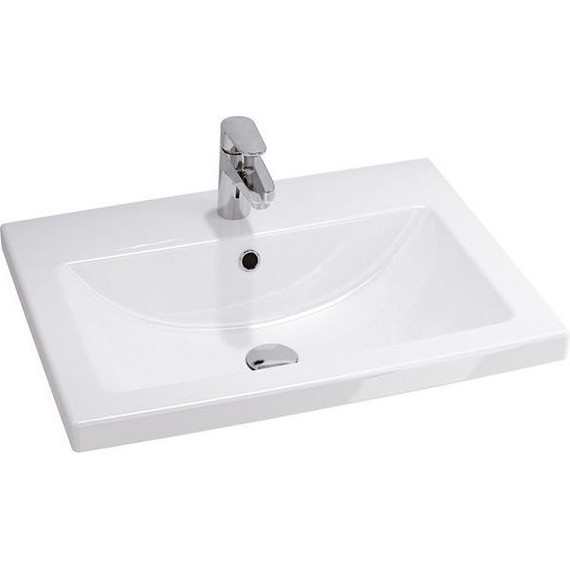 Тумба подвесная с раковиной Comforty Никосия 70П 70 см, дуб тёмный фото 2