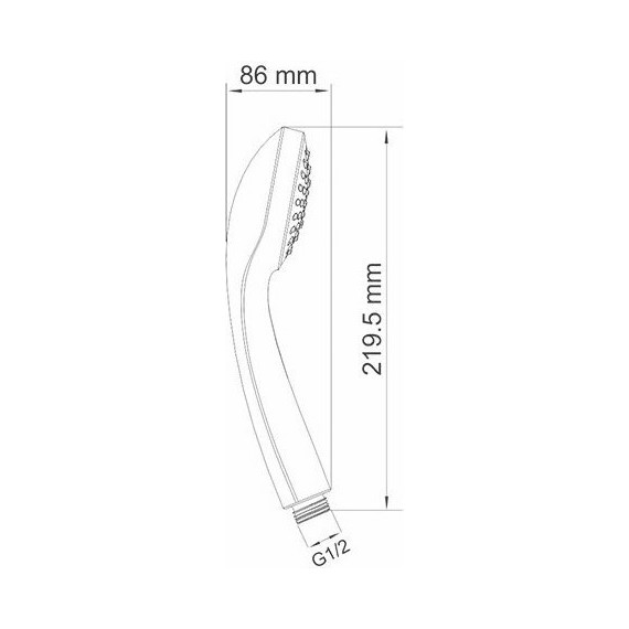 Ручной душ WasserKraft A001 фото 2