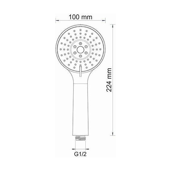 Ручной душ WasserKraft A002 фото 5