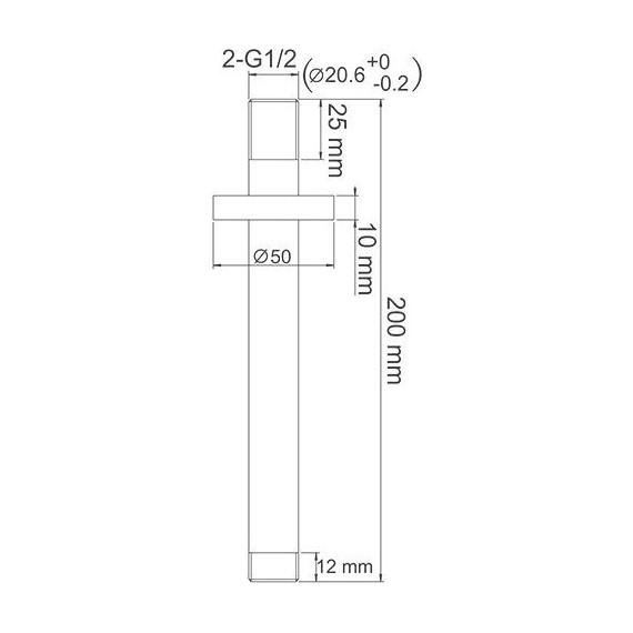 Кронштейн потолочный WasserKraft A018 фото 2