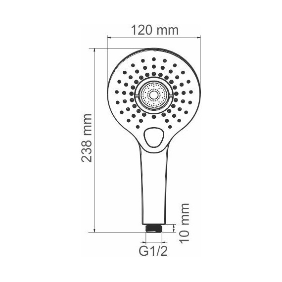Ручной душ WasserKraft A101 фото 5