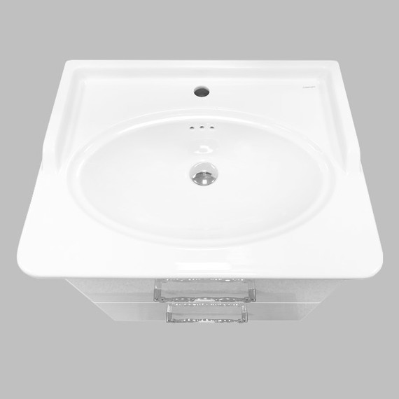 Тумба подвесная с раковиной Comforty Неаполь 65 см, белый - 6 Тумба подвесная с раковиной Comforty Неаполь 65 см, белый фото 6