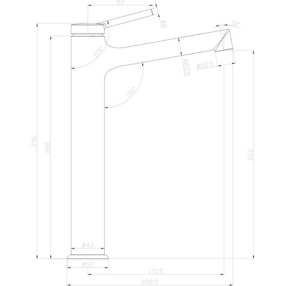 Смеситель для раковины высокий Lemark Minima LM3809C - 7 Смеситель для раковины высокий Lemark Minima LM3809C фото 7