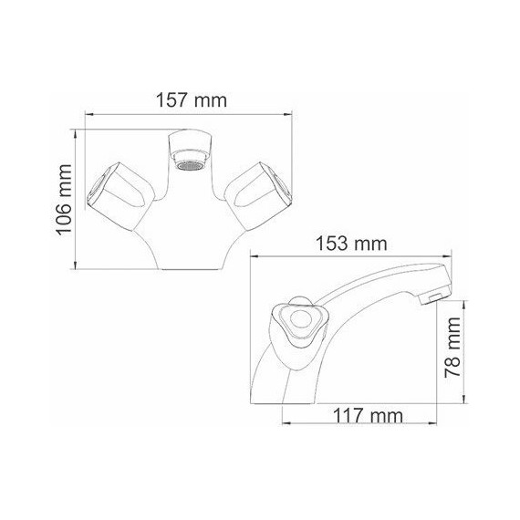 Смеситель для умывальника WasserKraft Amper 2903 фото 15
