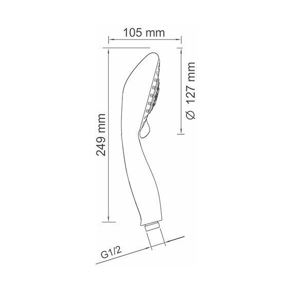 Ручной душ WasserKraft A003 - 7 Ручной душ WasserKraft A003 фото 7