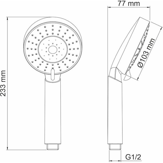 Ручной душ WasserKraft A032 фото 7