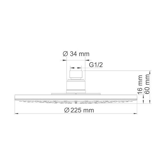 Верхний душ WasserKraft 225x225 мм A067 фото 3