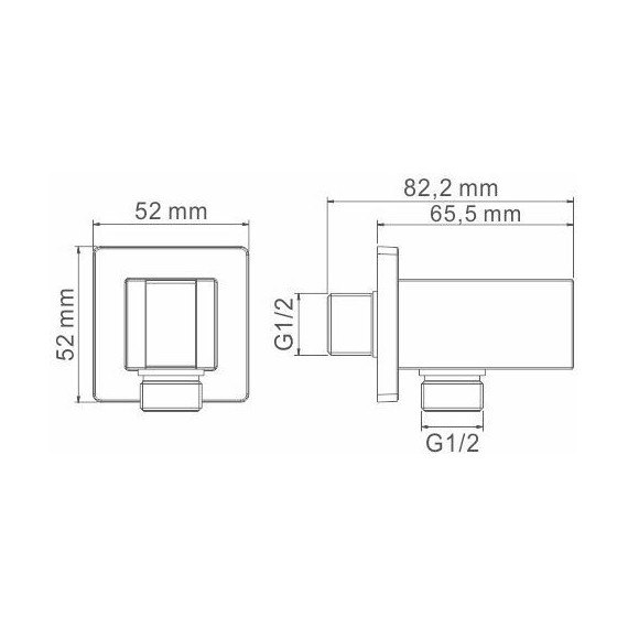Шланговое подсоединение с держателем WasserKraft A109, светлая бронза - 3 Шланговое подсоединение с держателем WasserKraft A109, светлая бронза фото 3