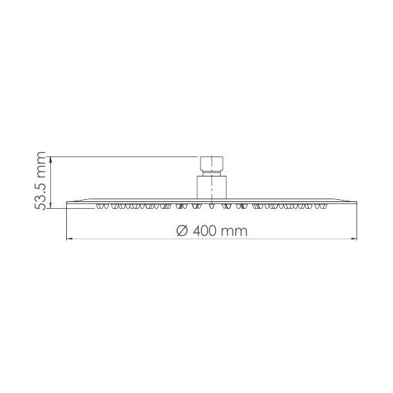 Верхний душ WasserKraft 400x400 мм A117 фото 3