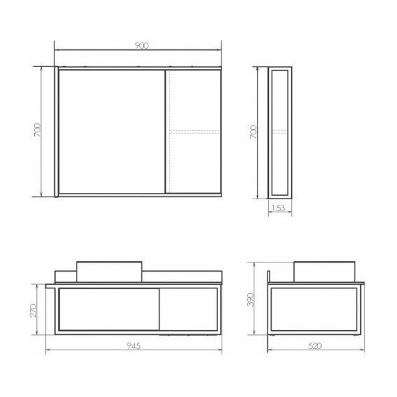 Пенал подвесной Comforty Лиссабон 40 см, дуб тёмный - 11 Пенал подвесной Comforty Лиссабон 40 см, дуб тёмный фото 11