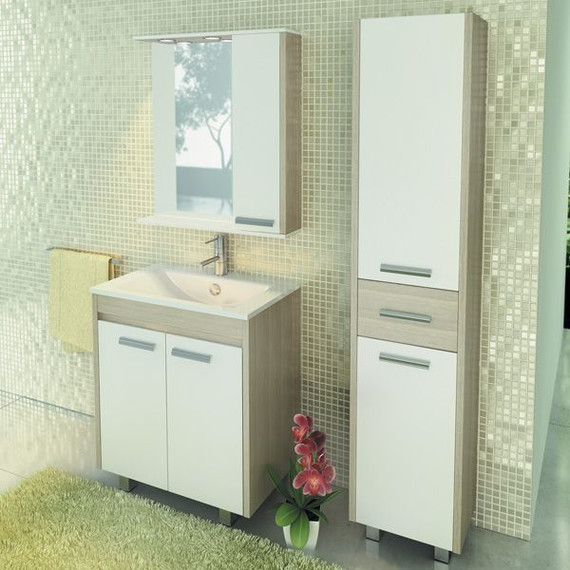 Зеркало-шкаф Comforty Тулуза 75 см, сосна лоредо фото 2